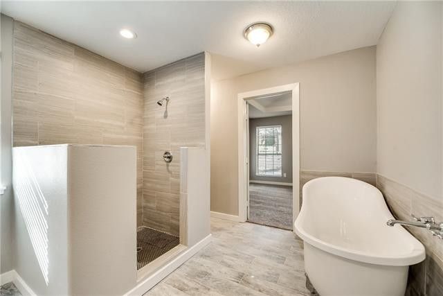 Redesigned bathroom in a modern style