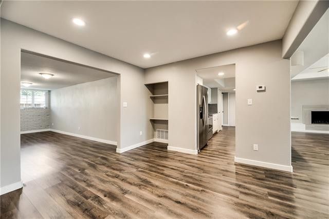 redesigned room with grey walls